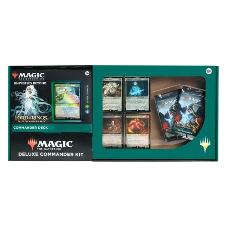 Wizards of the Coast The Lord of the Rings: Tales of Middle-earth Deluxe Commander Kit - Elven Council - MTG - EN (Englisch, Box Set & Collection) (854199006134)