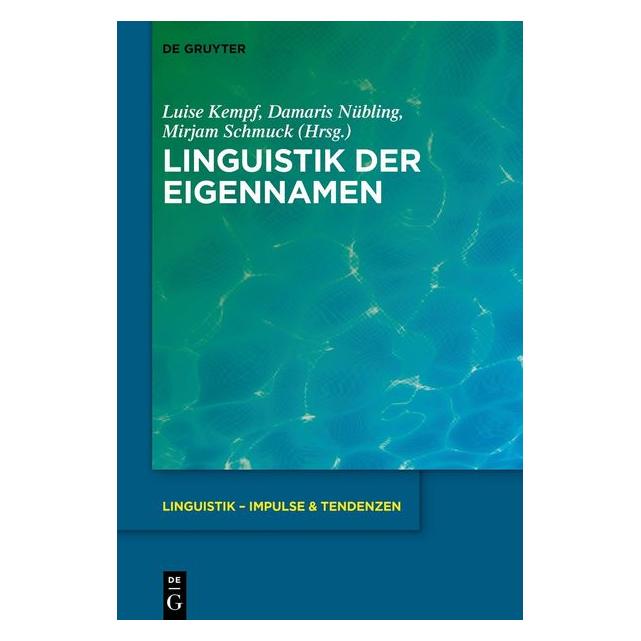 De Gruyter Linguistik der Eigennamen (41274691)