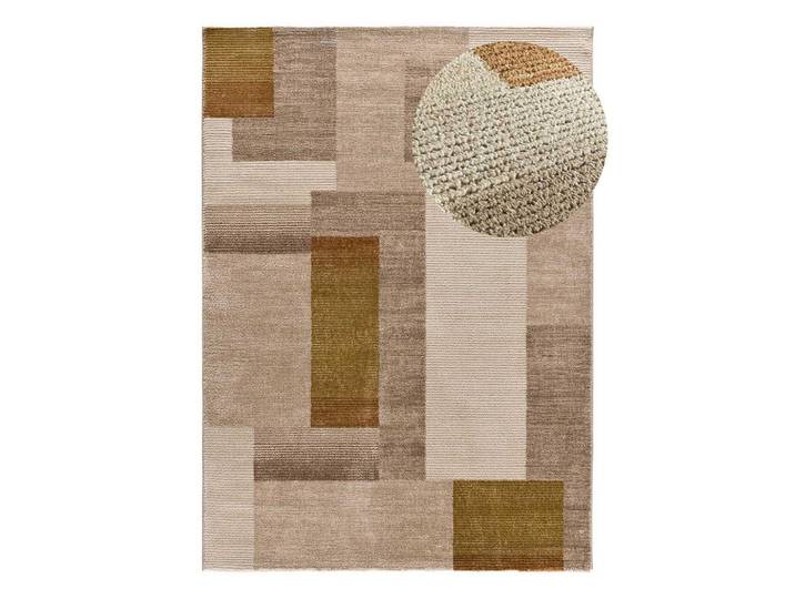 Atticgo Webteppich Erdfarbe Melfi 80/150 cm, Kupferfarben, Hellbraun, Abstrakt, Rechteckig, 80x150 cm, antistatisch, für Fußbodenheizung geeignet, leicht zusammenrollbar, Teppiche und Böden, Teppiche