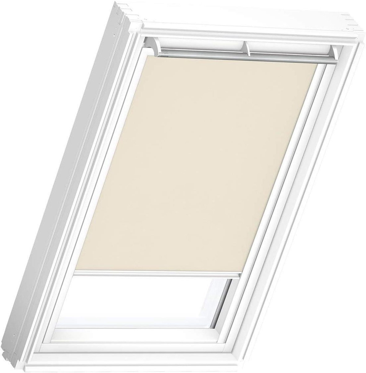 Verduisterend en lichtfilterend rolgordijn in beige - B76 x H98 cm