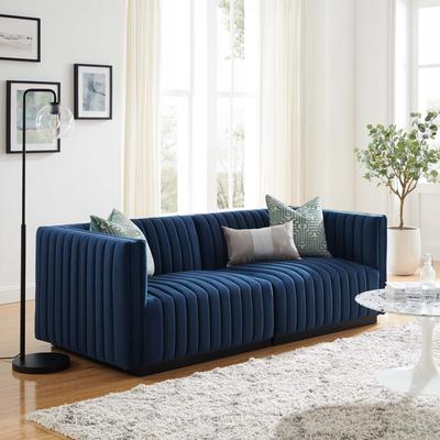 Modway Conjure Channel Tufted Performance Velvet Loveseat
