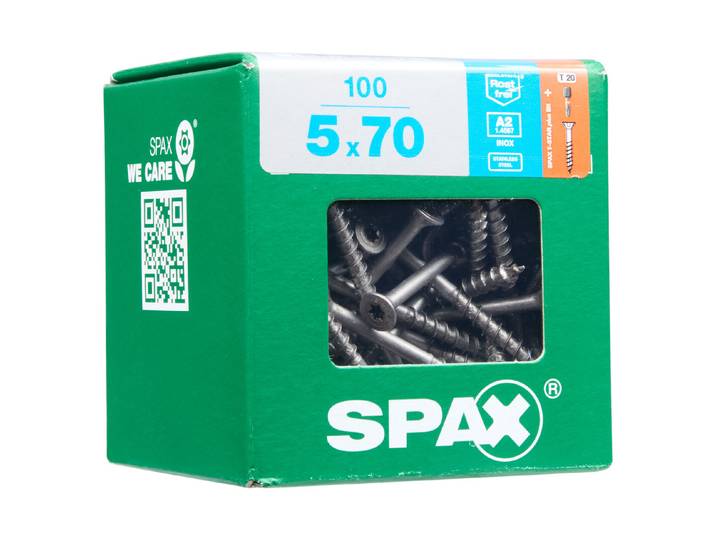 Spax Torx-Holzschraube 5 × 70 mm 100 Stück