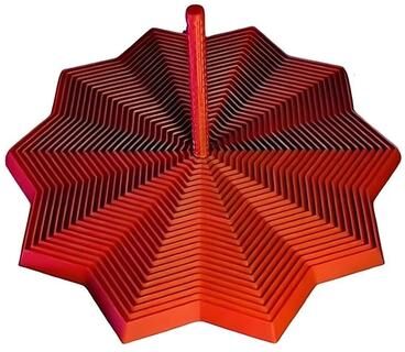 Inspired Living Expanded Sensory Fidget Star 3D Spiral Spinner Desk Toy red 3.46 3.31 3.35 In