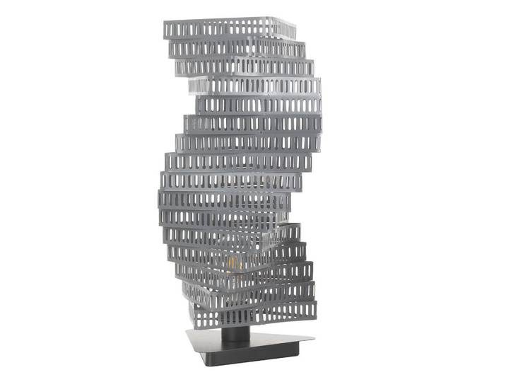 Tischleuchte Camino, Chromfarben, Metall, 25x55x25 cm, Eec, einfach zu transportieren, Lampen & Leuchten, Innenbeleuchtung, Tischlampen, Tischlampen