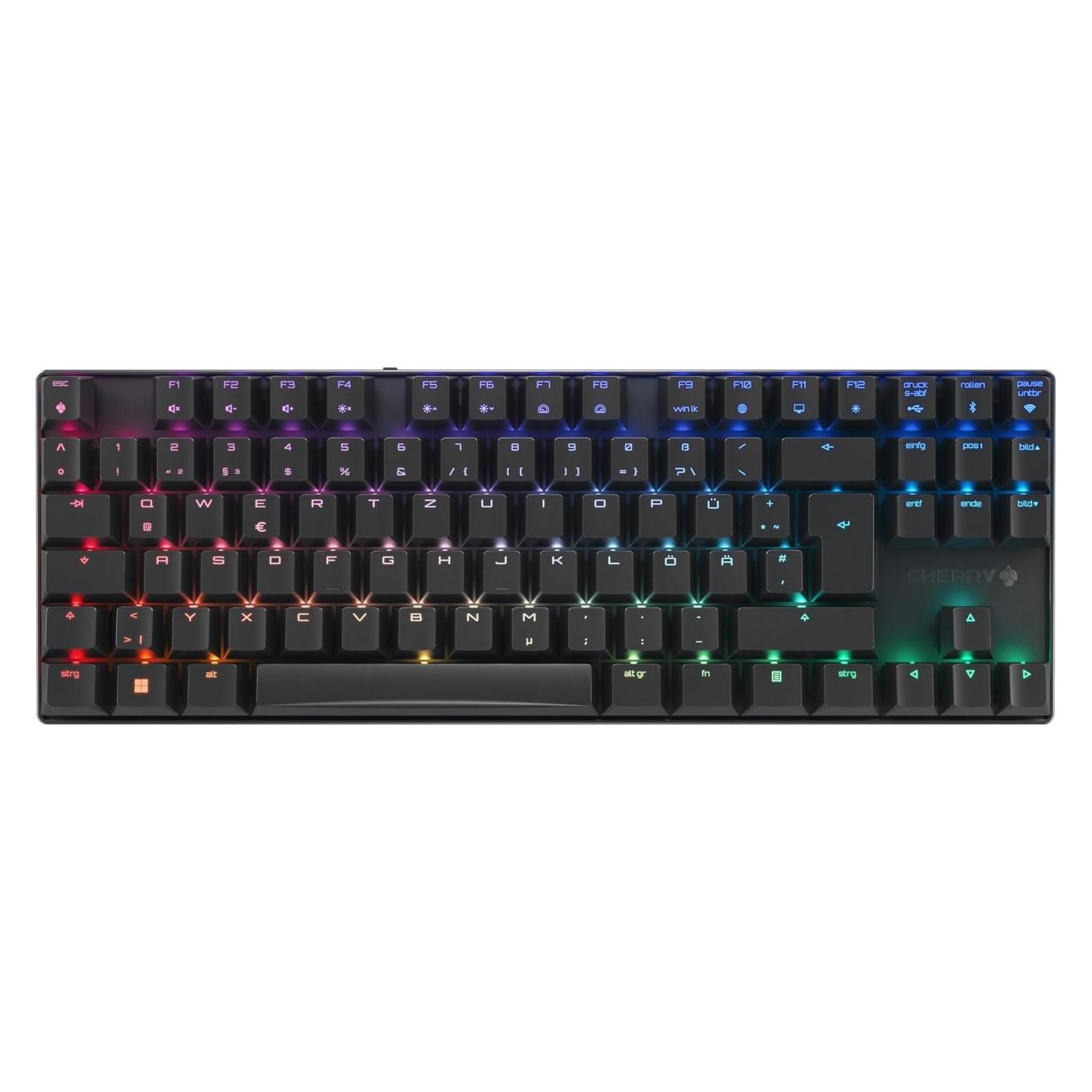 Cherry MX 8.2 TKL Wireless, black (DE, Kabelgebunden, Kabellos) (G80-3882LIADE-2)