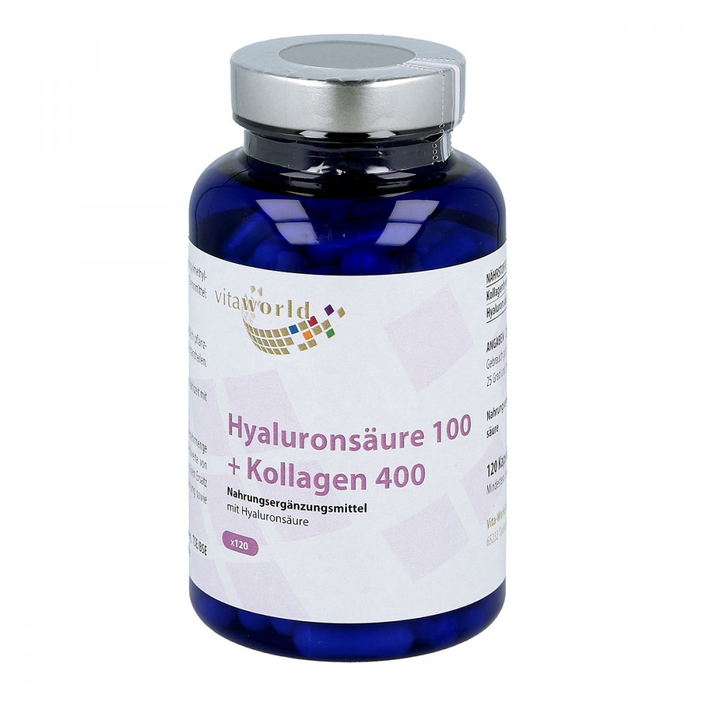 Vita World GmbH Hyaluronsäure 100+ Kollagen 400 Kapseln 02695704