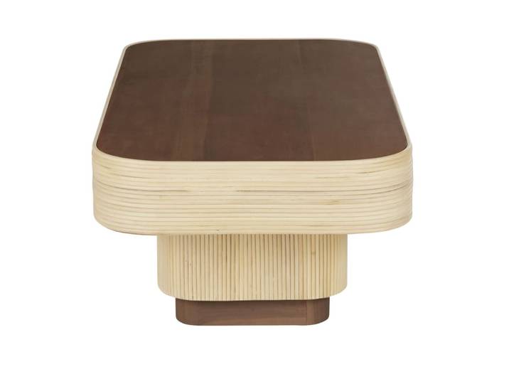 Table basse en bois de mahogany et calamus L135