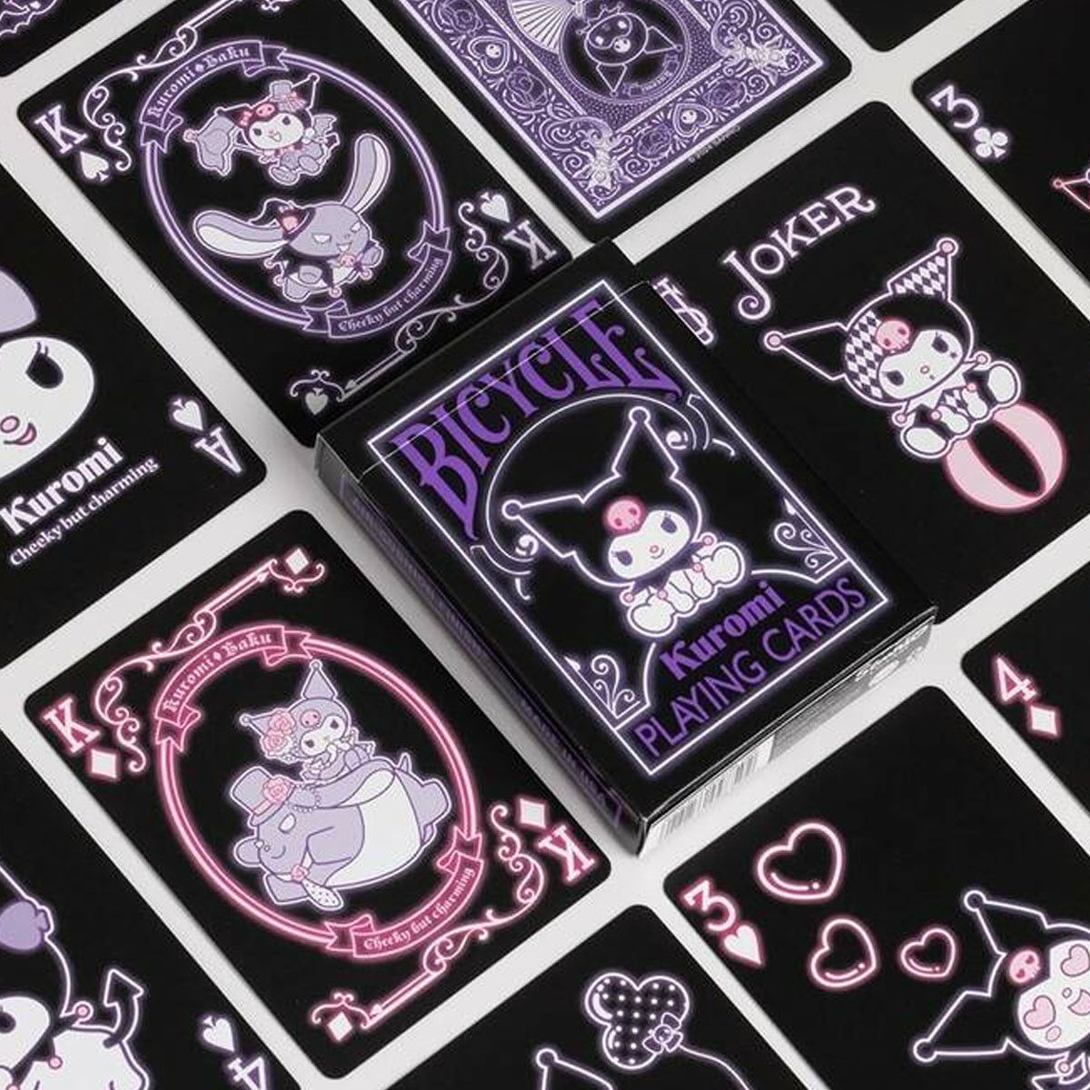Jeu de 54 cartes Kuromi - Bicycle