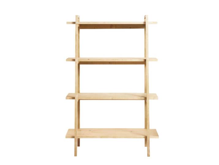 Bibliothèque en sapin beige