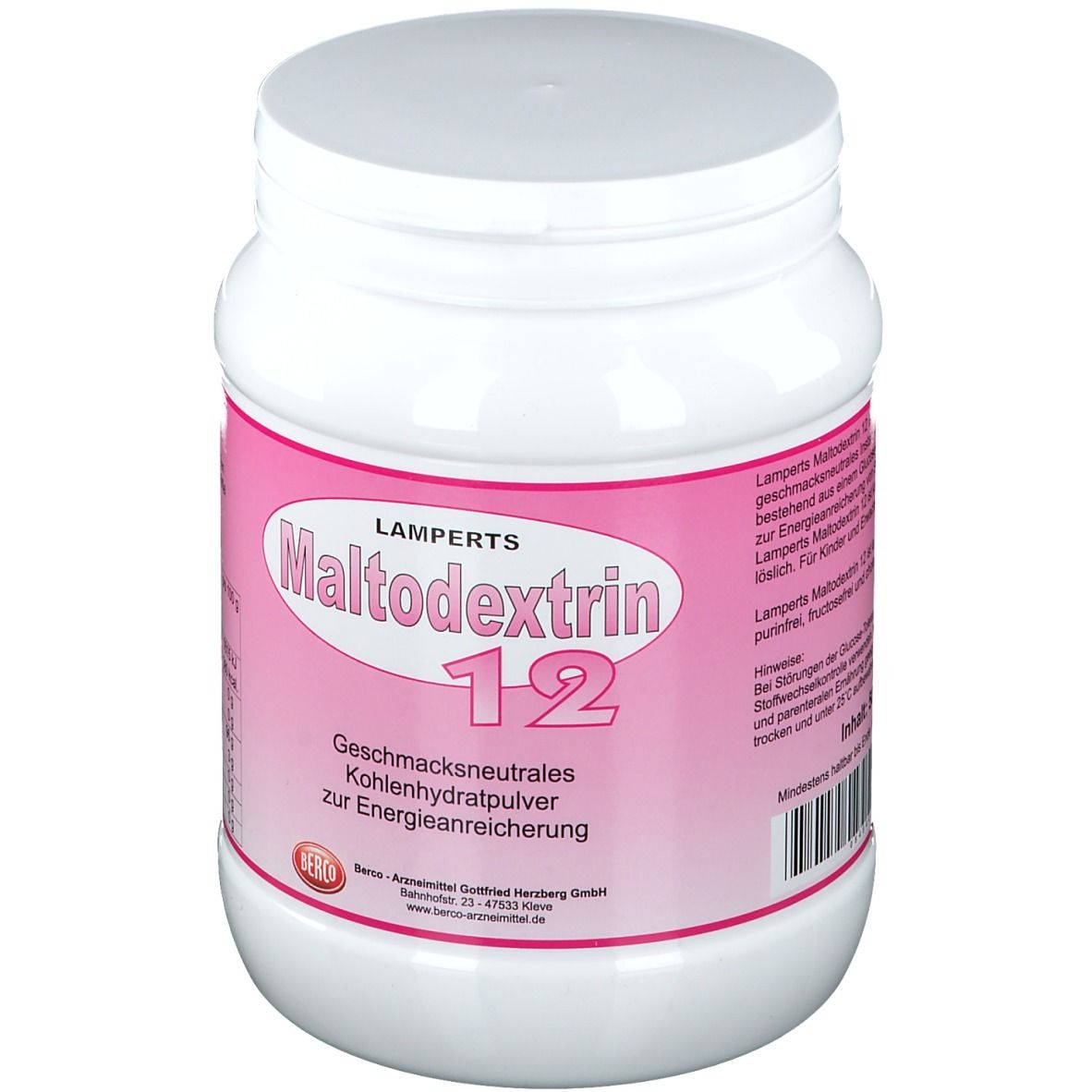 Maltodextrin 12 Lamperts Pulver 500 g