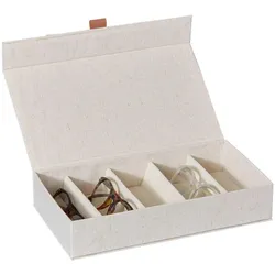 LOVE !T STORE !T Brillenbox Premium 30 x 17 x 6 cm, beige