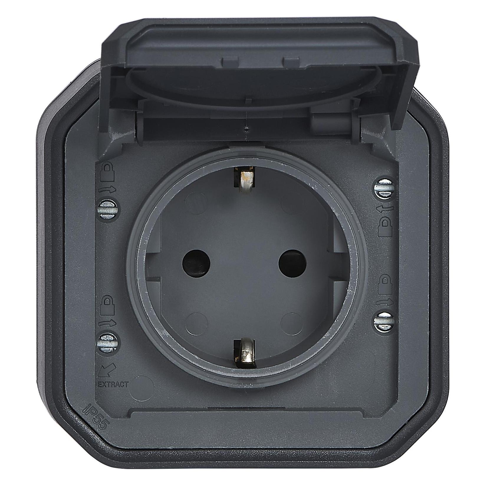 Legrand Plexo New Feuchtraum-Steckdose (069783L)