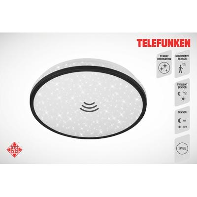 TELEFUNKEN LED Deckenleuchte "TEPI", schwarz-weiß (schwarz, weiß), Leuchten, LED Sternenhimmel