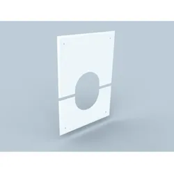 Bertrams Polyline LAS Wandblende 41WG80-2 DN 80/125, 2-tlg., weiß