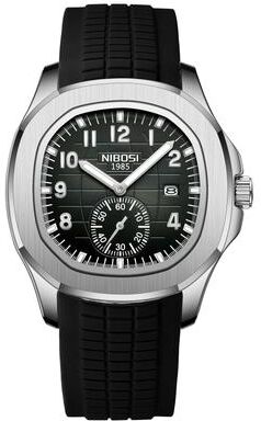 ModernMart AquaLuxe Mens Waterproof Quartz Watch With Luminous Dial & Auto Date c