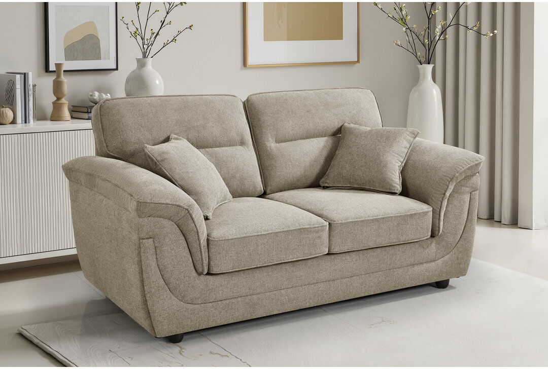 Mercer41 Howells 2 Seater Chenille Sofa Beige 2