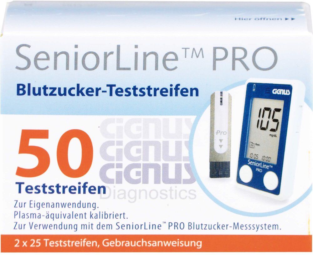 Seniorline Pro Blutzucker-teststreifen Cignus