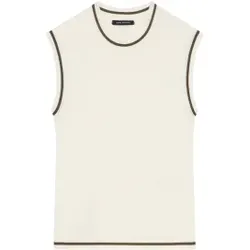 A|X Armani Exchange für Damen. XW002243AF10352U1003 Top Perfektes Weiß (XS), Lässig, Polyester, Ärmellos / Hosenträger