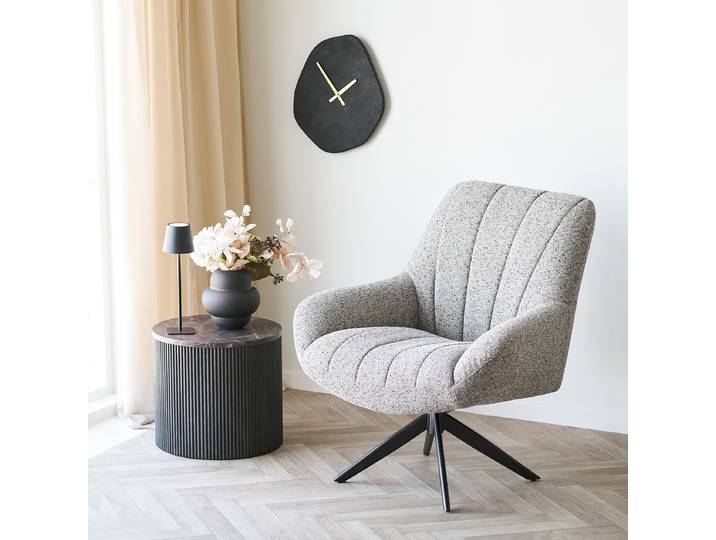 home24 Bijzettafel Gookins Ø 45cm bruin