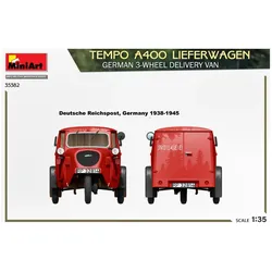 Mini art Tempo A400 Lieferwagen. German 3-Wheel Delivery Van