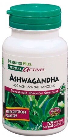 NaturesPlus Ashwagandha 450 mg 60 Capsules