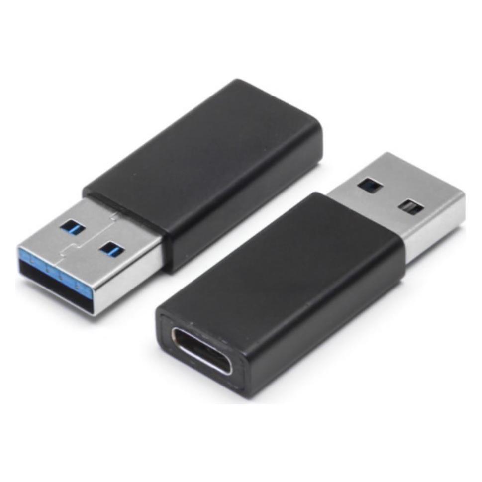 Shiverpeaks S/CONN maximum connectivity Adapter, USB-A Stecker auf USB-C Buchse, 3.0, schwarz (3 W) (14-05032)