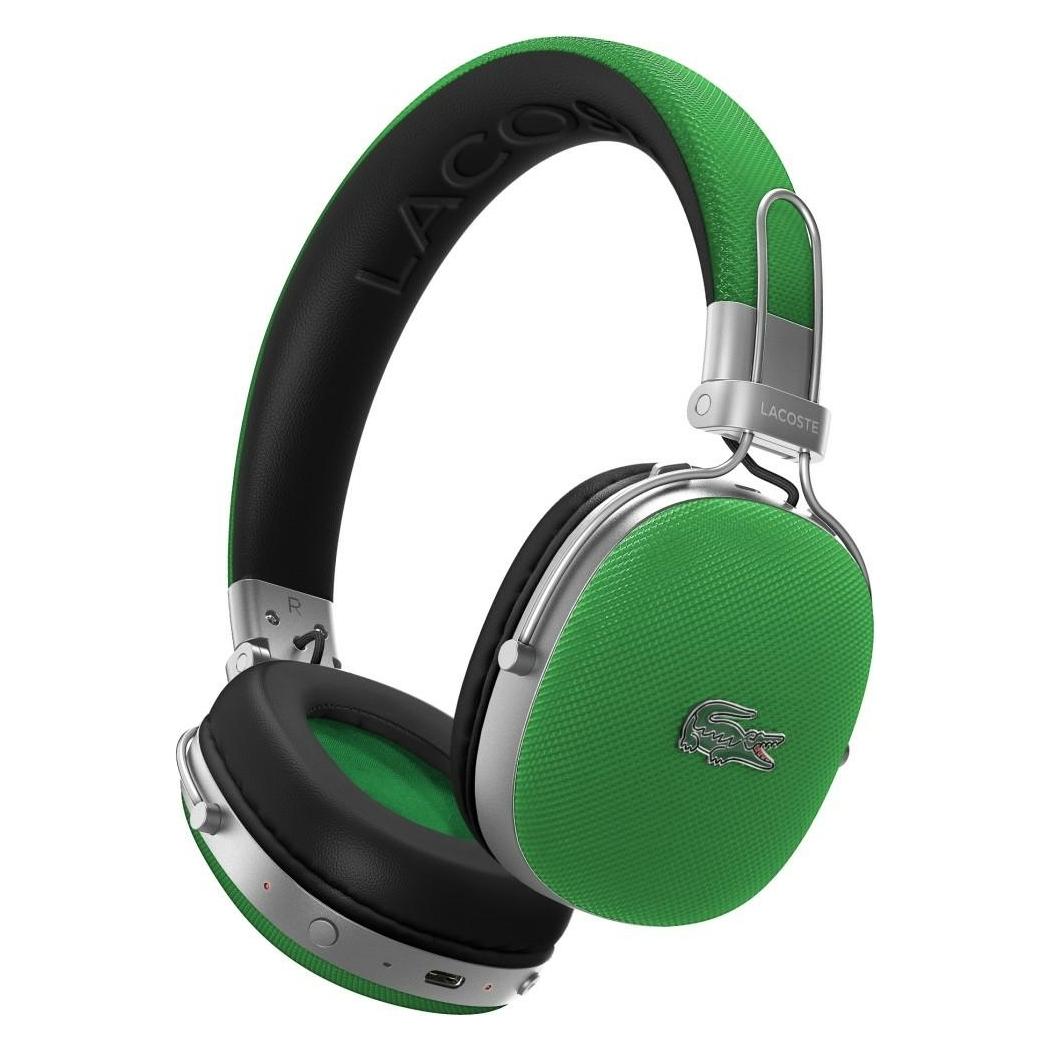 Lacoste Petit Pique ENC Wireless Kopfhörer Estragon Grün (ANC, 26 h, Kabellos) (LCWHPH072PLAN)