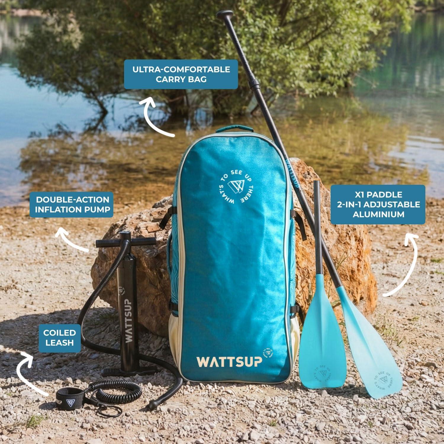SUP Stand-Up-Paddle, aufblasbares Modell, Marlin, 12'5 Zoll (378x89x15 cm), Dropstitch-Technologie