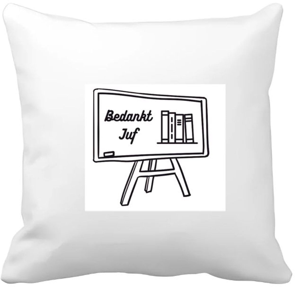 Akyol Kussenhoes Bedankt Juf - 40 x 40 cm