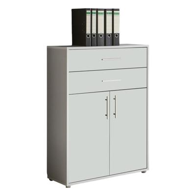 moebel-dich-auf Aktenschrank TABOR in lichtgrau / weiß matt mit zusätzlichen Schubkästen, Büroschrank, (BxHxT) 84,4x113,6x33 cm