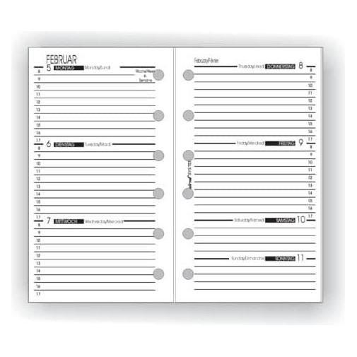 Bind Ersatzkalendarium A7 1W 2S (A7, 1 Woche / 2 Seiten) (570227)