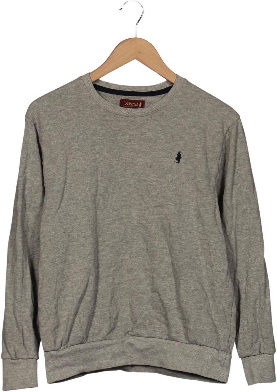 MCS Marlboro Classics Herren Sweater, Grau, Gr. M, Baumwolle / Viskose - Second Hand