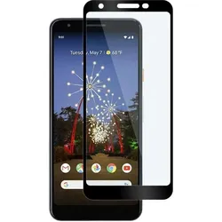 Screenguard Google Pixel 3a Full Screen Panzerglas Schutzfolie 2.5D 9H (Google Pixel 3a), Smartphone Schutzfolie, Schwarz