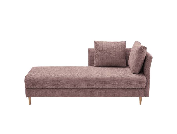 Canapé-lit Vensholm Rose foncé/Rose/Blanc Gamme chenille 200 x 105 x 85cm Moderne