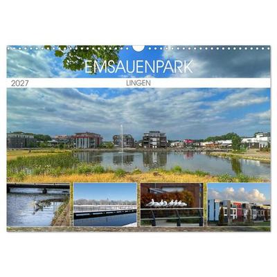 Emsauenpark Lingen (Wandkalender 2027 DIN A3 quer), CALVENDO Monatskalender