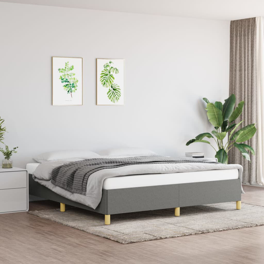 17 Stories Holdyn Bed Dark Grey/Brown Super King (6')