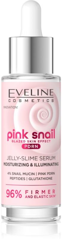 Eveline Cosmetics Pink Snail Glazed Skin Effect brightening serum for the face 30 ml