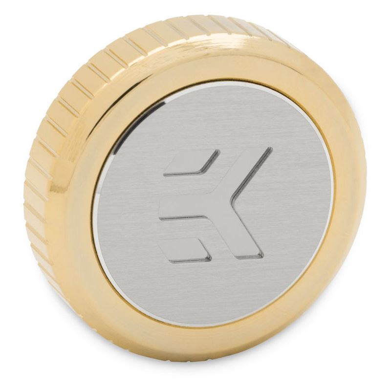 EK Water Blocks EK-Quantum Torque Verschlussstopfen G1/4 Zoll - mit EKWB Logo, gold