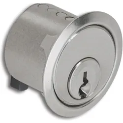 Junie, Türschloss + Schliesszylinder, Zylinder ø 22 mm zu Schlössern 2863/2886 verschiedensperr, Messing matt