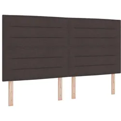 vidaXL Kopfteil mit Kopfteil Dunkelbraun 180 cm Kunstleder