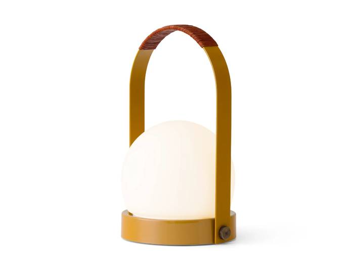 Audo Copenhagen Lampe de table portable Carrie Golden brown