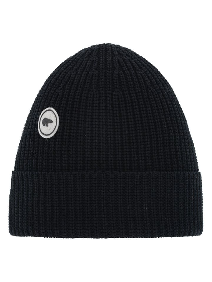Eisbär Wollmütze "Lania" in Schwarz - onesize