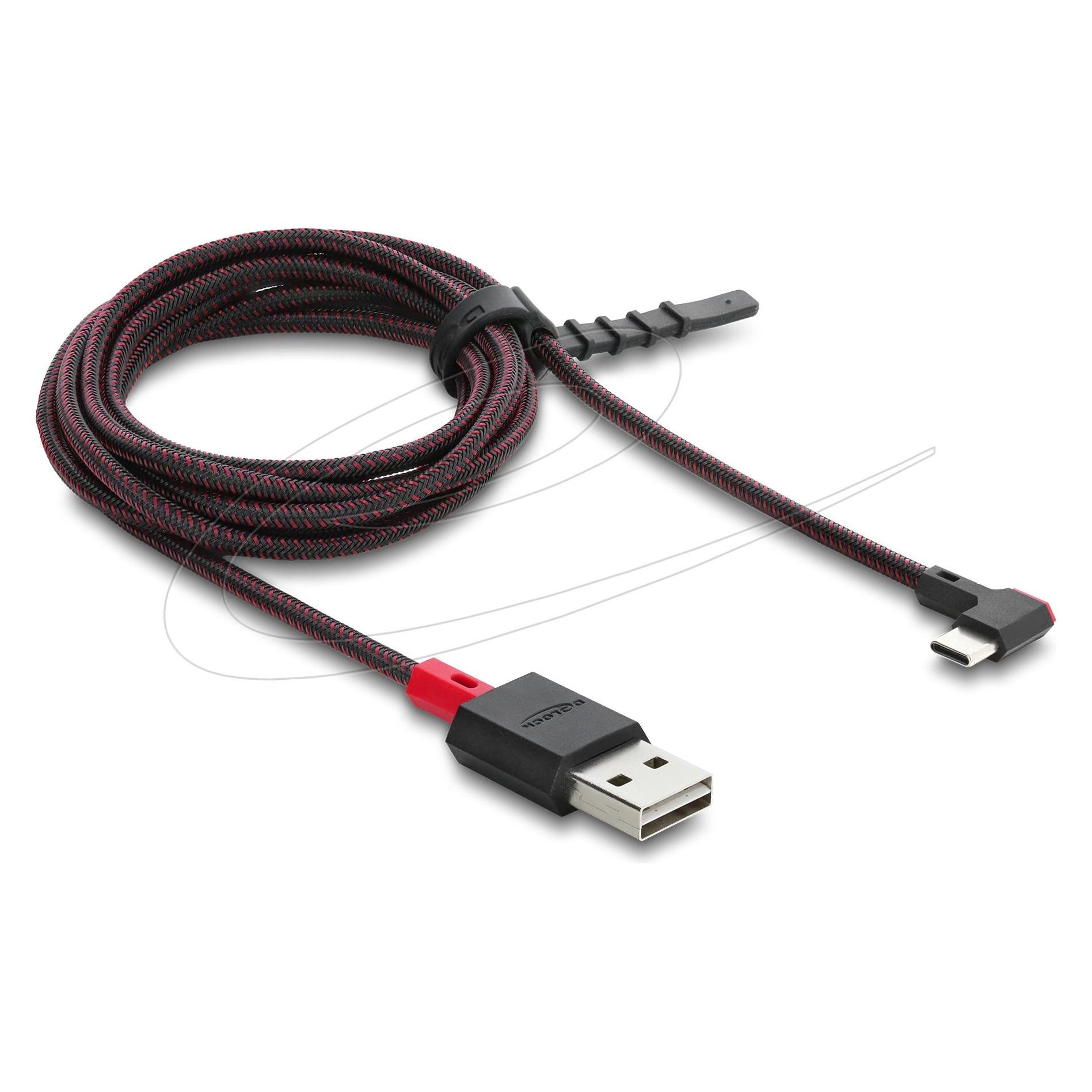 Delock EASY-USB 2.0 Kabel Typ-A Stecker zu USB Type-C Stecke (2 m, USB 2.0, 60 W) (81547)
