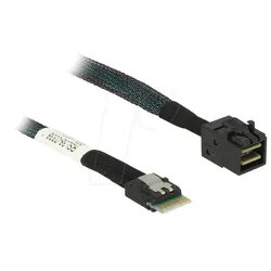 DELOCK 85081 - Kabel Slim SAS SFF-8654 4i > mini SAS HD SFF-8643 0,5 m