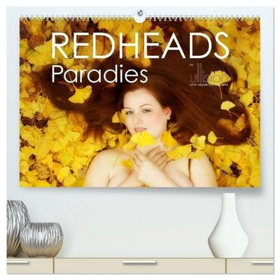 REDHEADS Paradies (hochwertiger Premium Wandkalender 2027 DIN A2 quer), Kunstdruck in Hochglanz