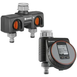 Gardena, Water Control Flex Twin Tap Connector Set (Bewässerungscomputer)