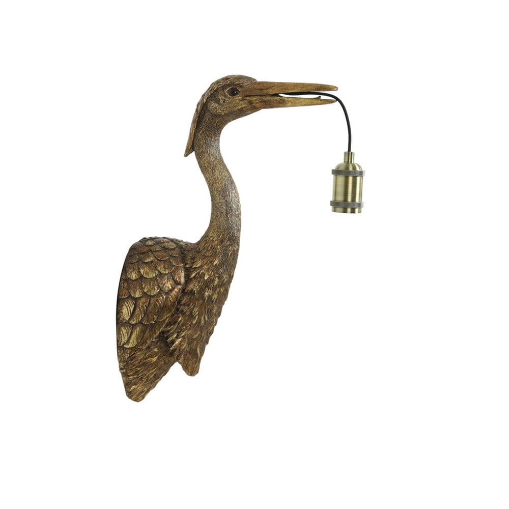 Light & Living Wandlamp Crane vogel brons