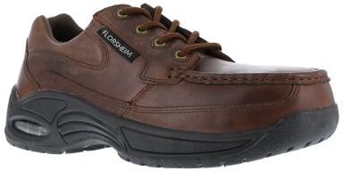 Florsheim Work Polaris - Mens 10 Bronze Oxford Shoes D