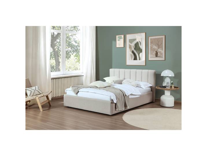 MyDeal Polsterbett Jane 180x200cm sand - Material: Polyester - Bett