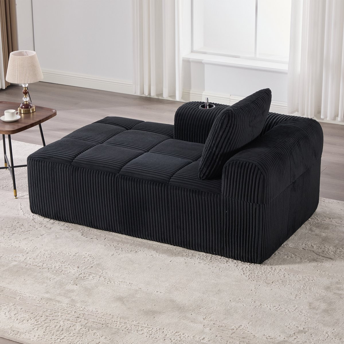Intebiki Corduroy Relaxbank met Bekerhouder en Opbergvak